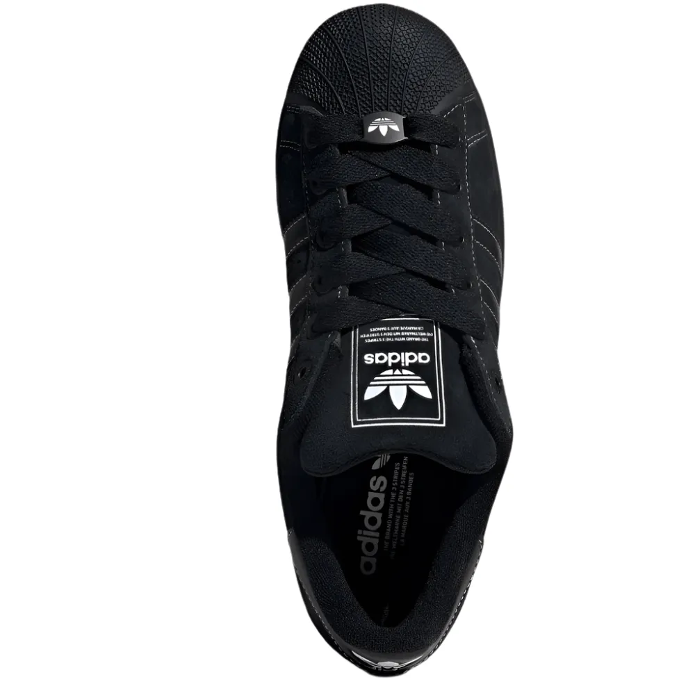 adidas Superstar II - Black Suede