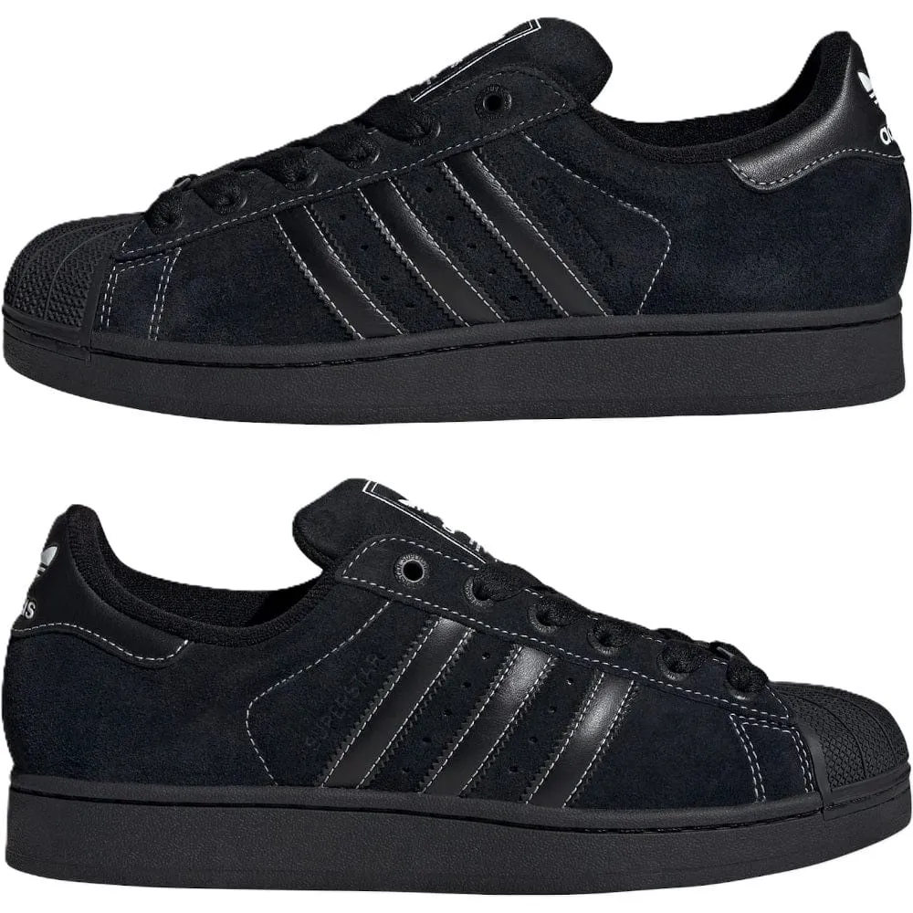 adidas Superstar II - Black Suede