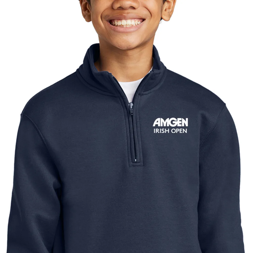Amgen Irish Open Junior Navy 1/4 Zip Mid Layer
