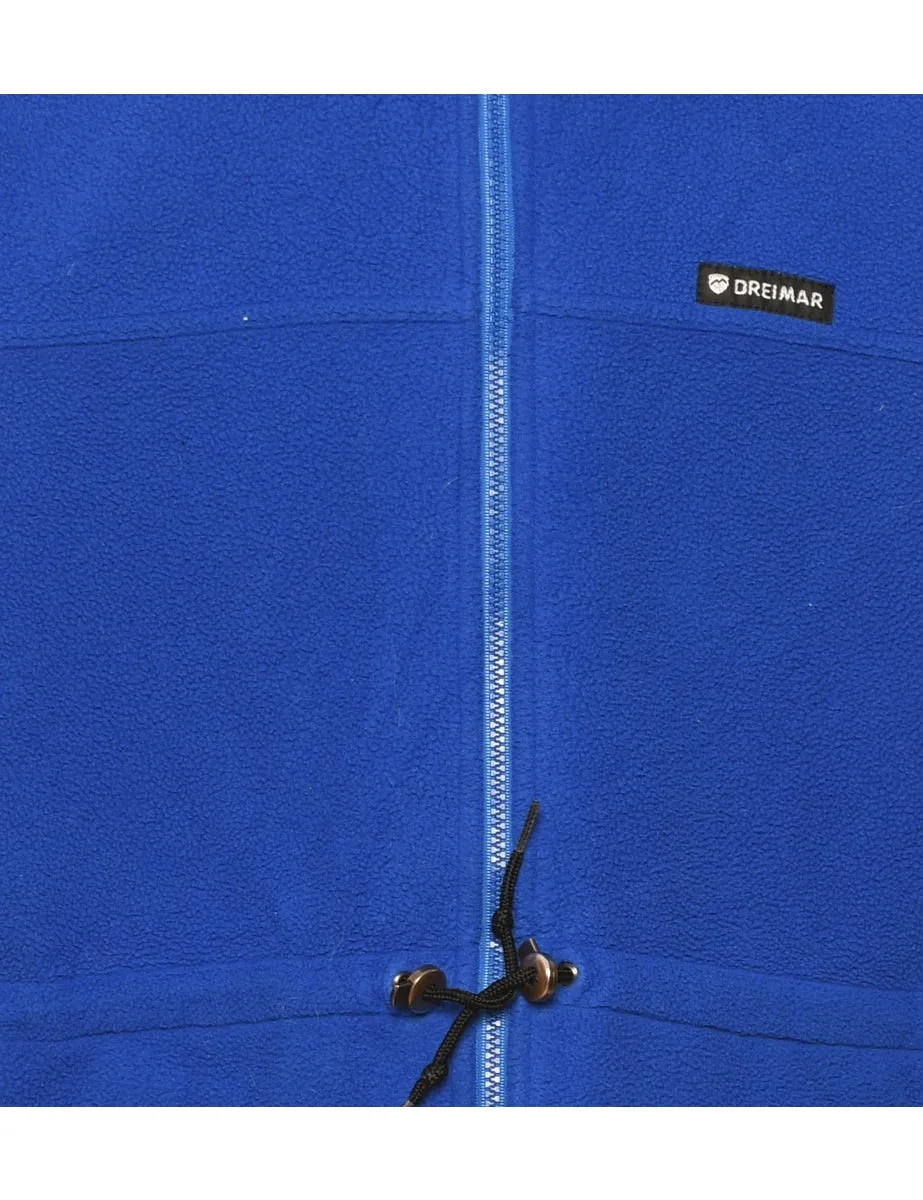 Blue Plain Fleece - L