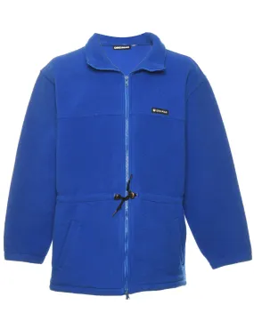 Blue Plain Fleece - L