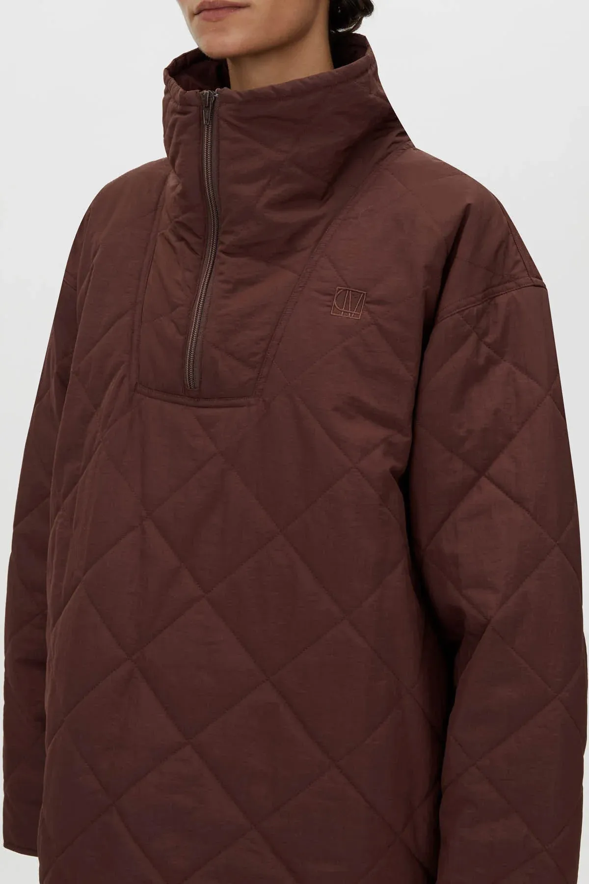 Camilla and Marc Santal Quilted Pull Over in Almandine