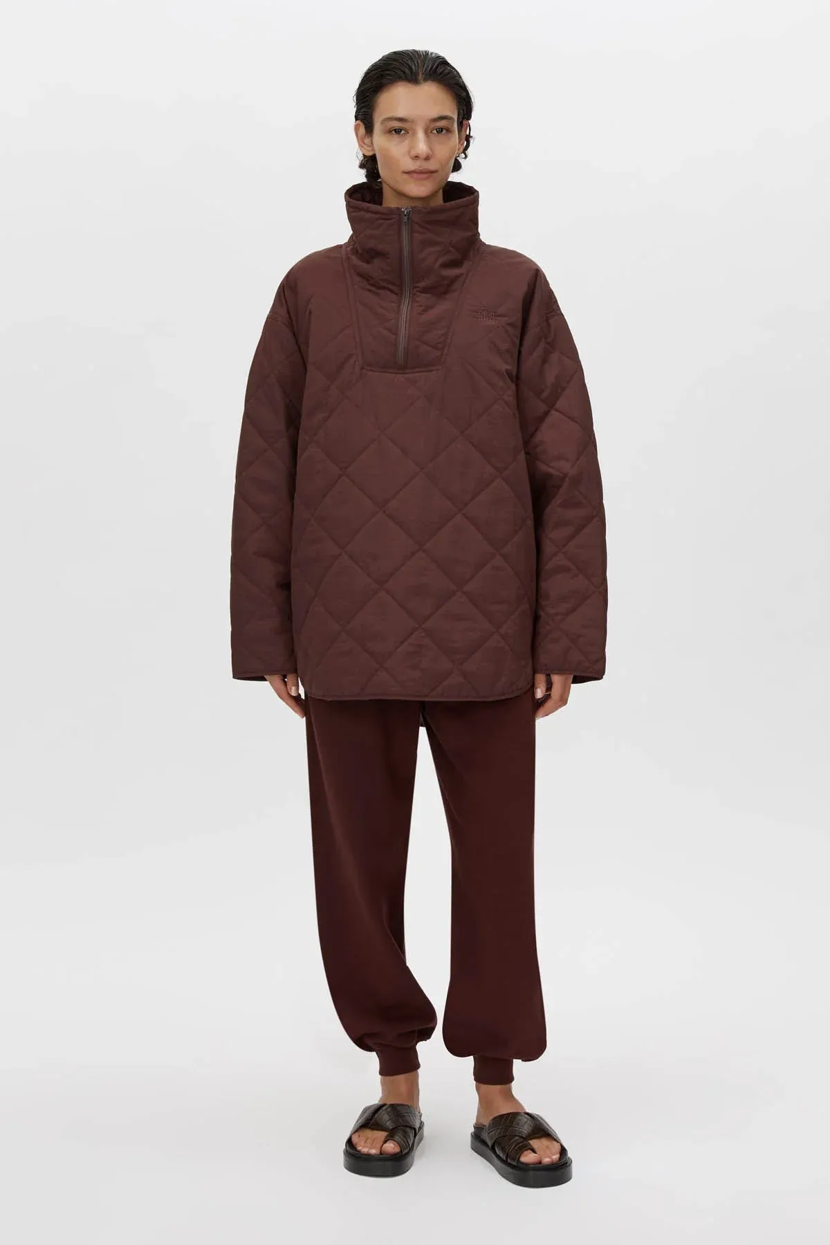 Camilla and Marc Santal Quilted Pull Over in Almandine
