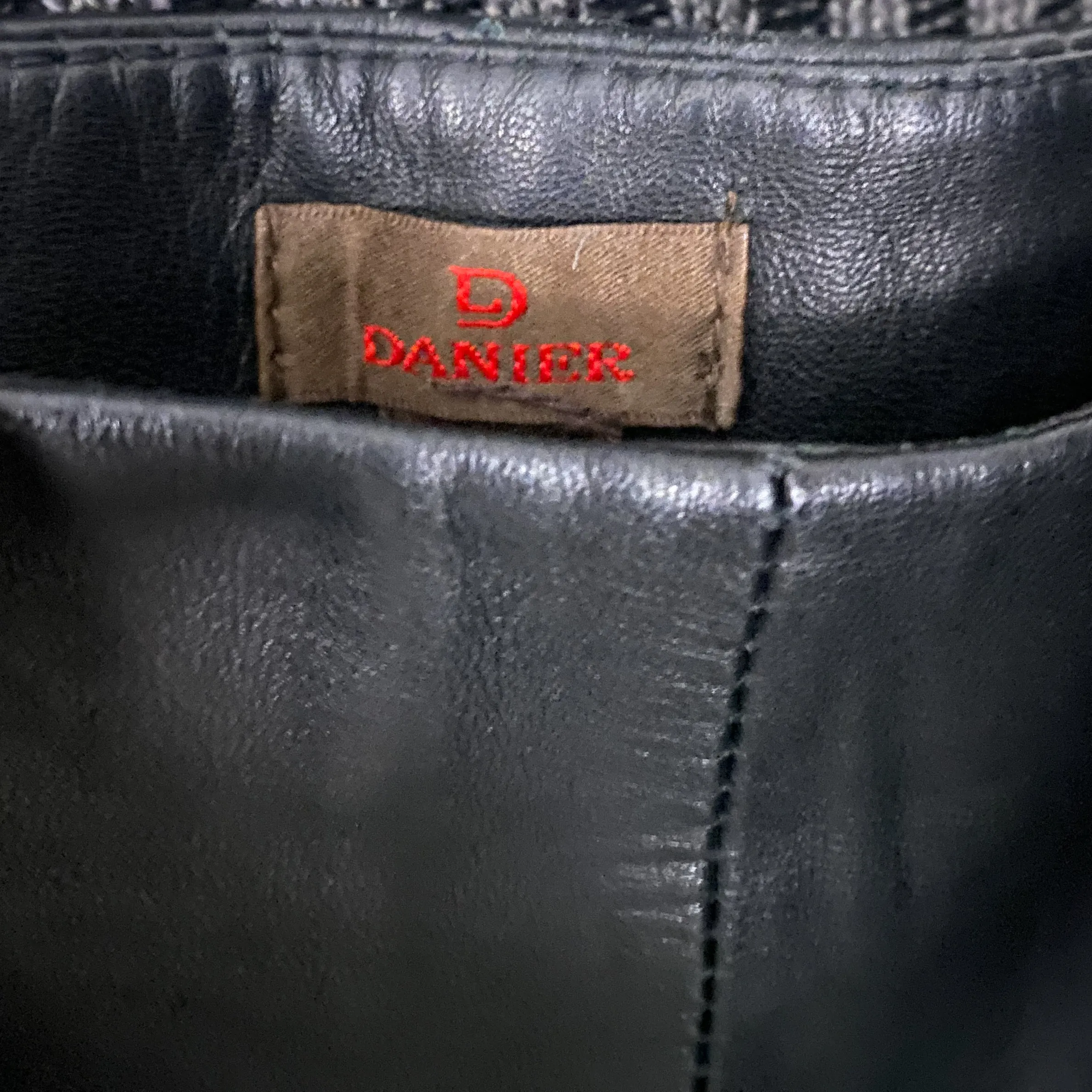 Embroidered Leather Pants (S)