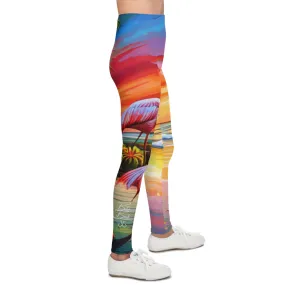 Flamingos at Dawn Youth Leggings