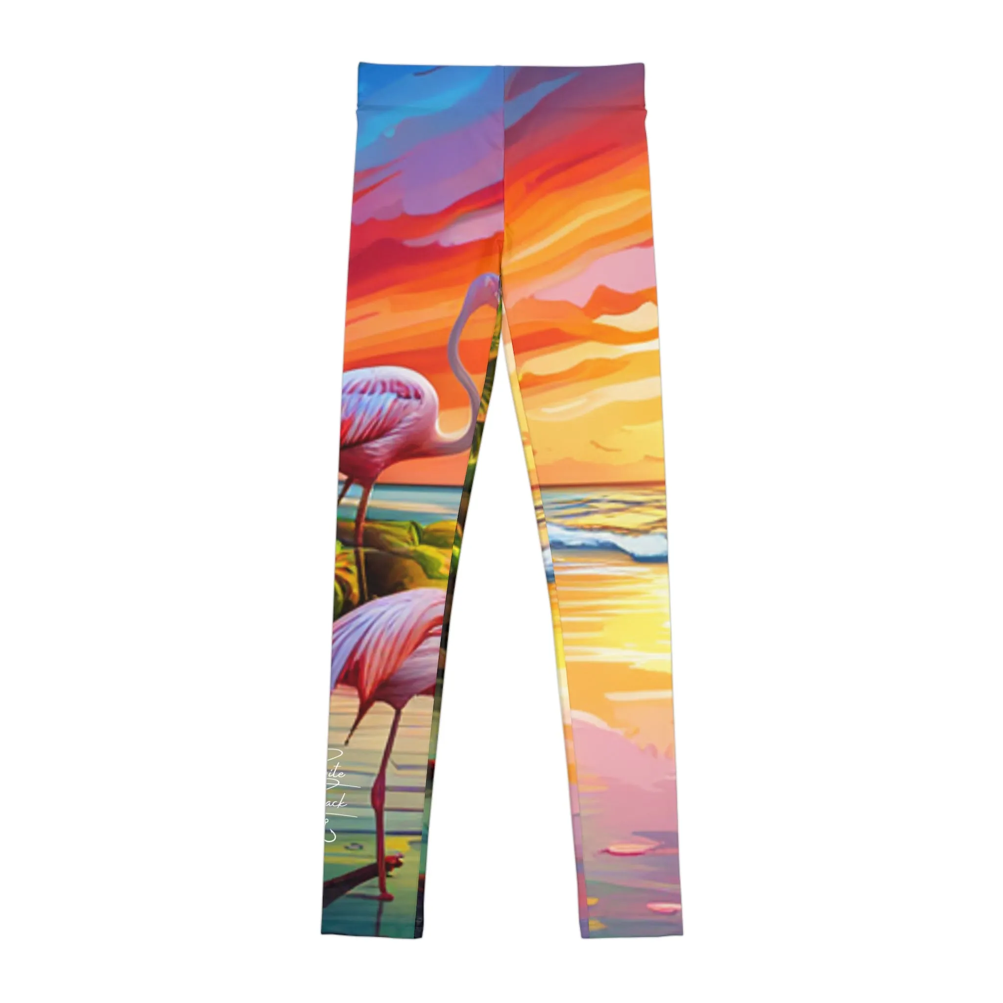Flamingos at Dawn Youth Leggings