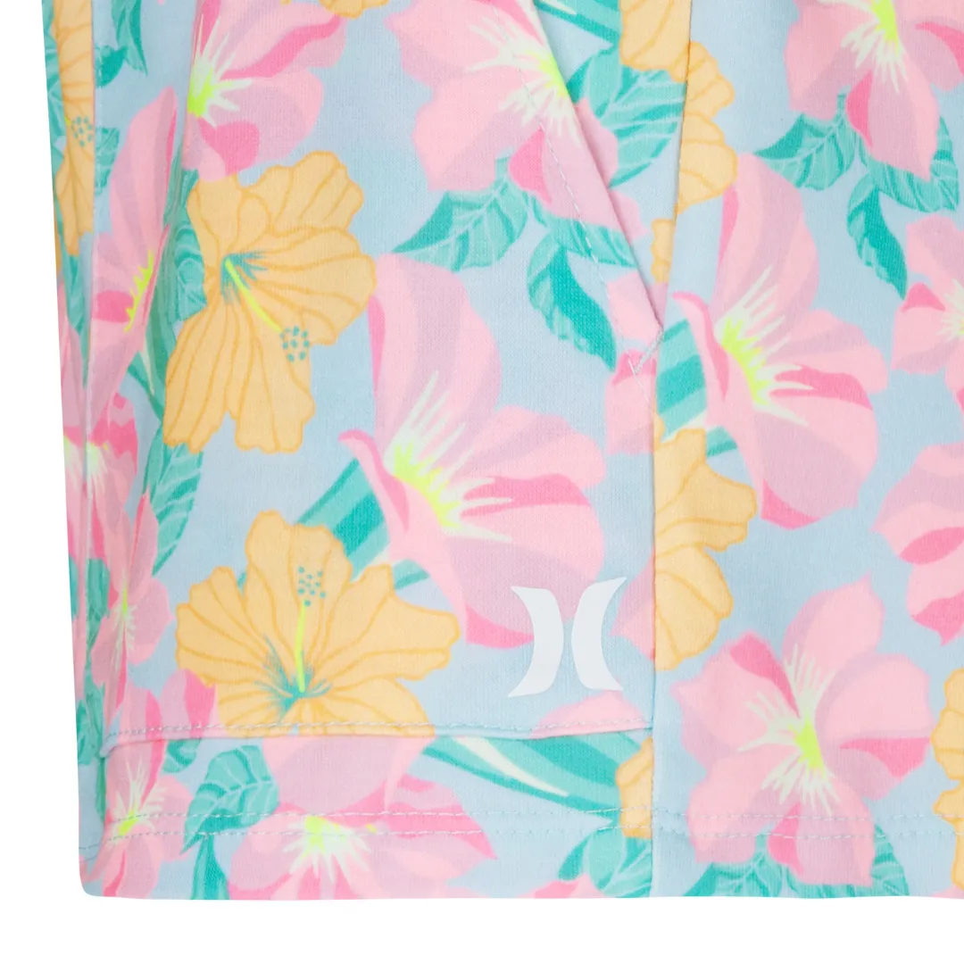 Hurley French Terry Shorts Blue Ice (Big Kids)