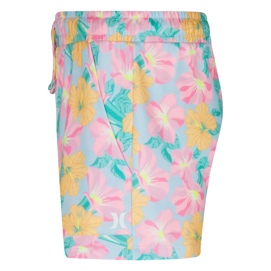 Hurley French Terry Shorts Blue Ice (Big Kids)