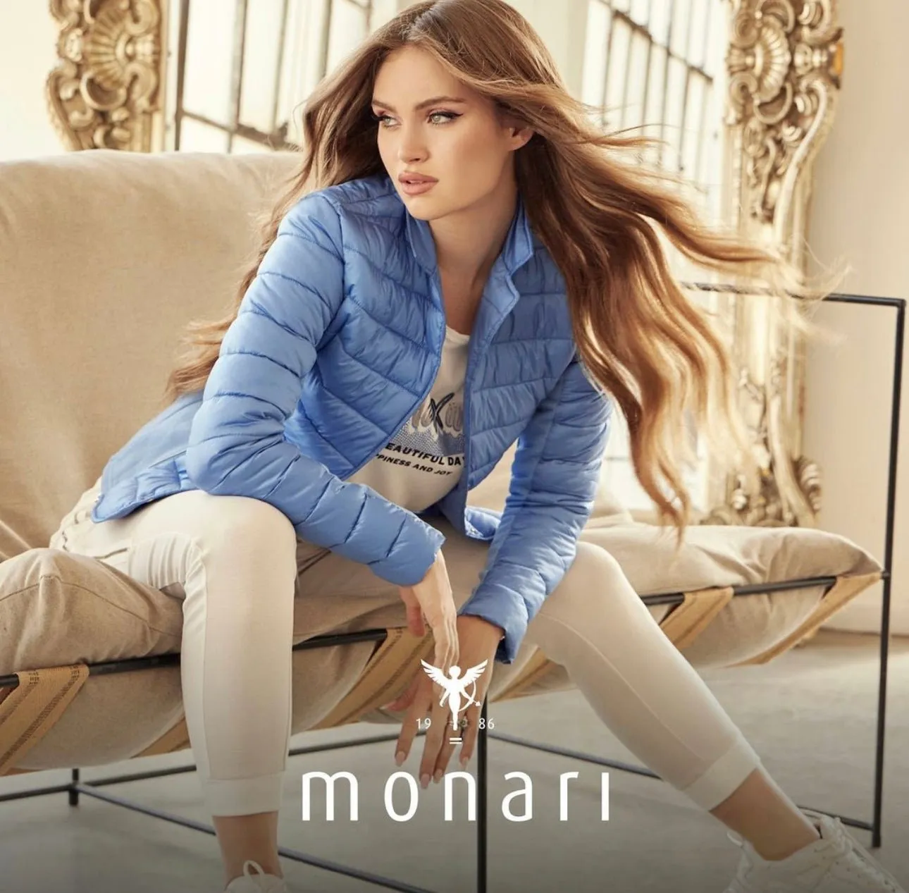 Lightweight Quilted Puffer Jacket | Blue