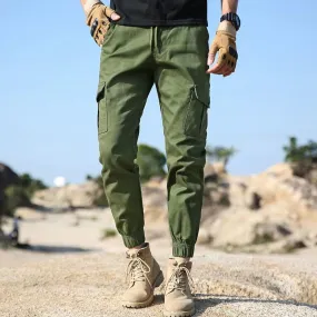 New Premium Spring Autumn Mens Clothing Solid Color Elastic High Waisted Trousers Pants