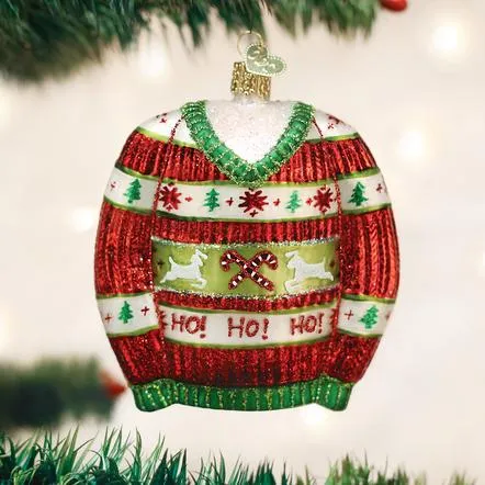 Old World Christmas- Festive Sweater Ornament