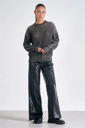 Sweater Crewnk Rib Ombre