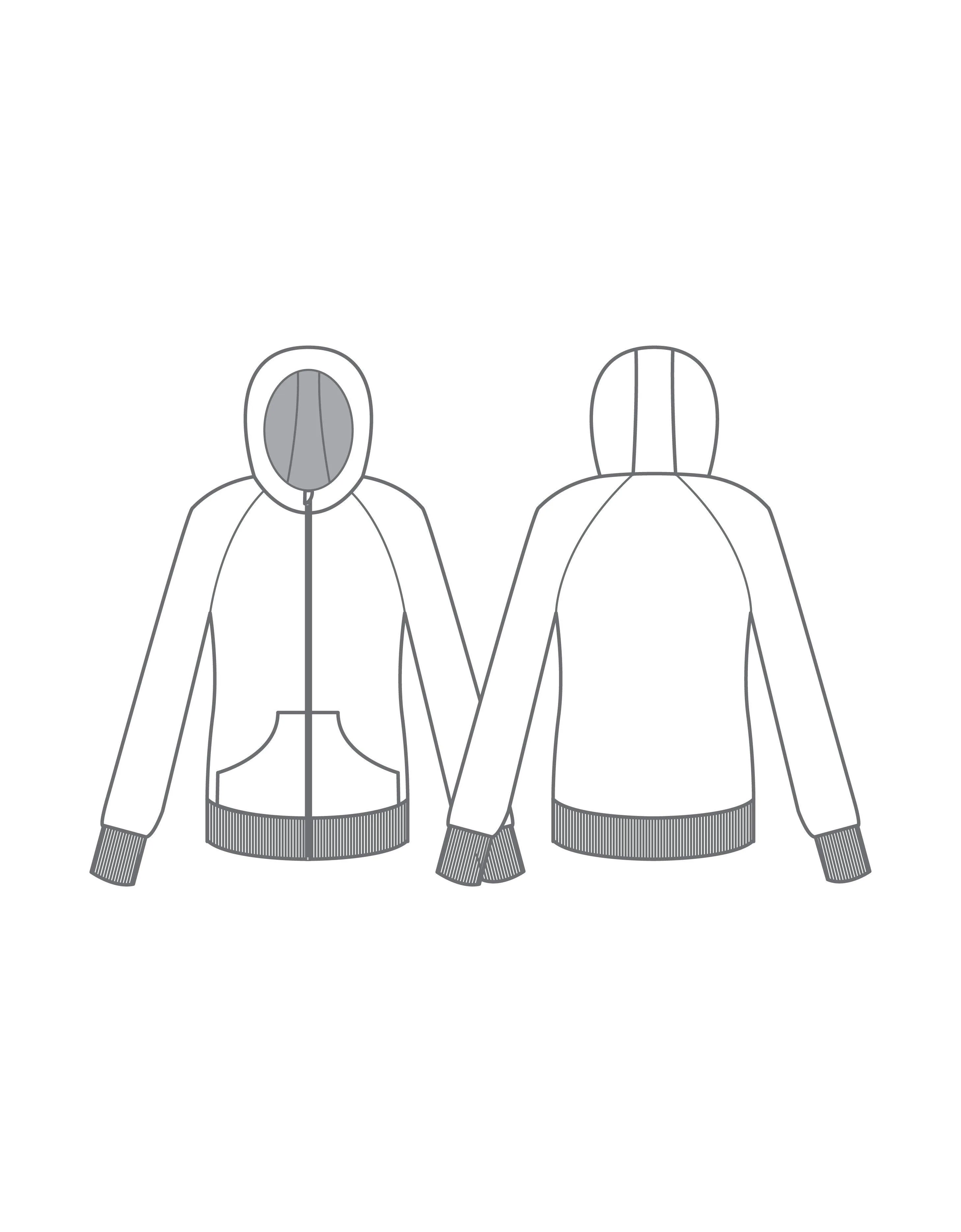 Watercolour Full Zip Hoody