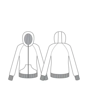 Watercolour Full Zip Hoody
